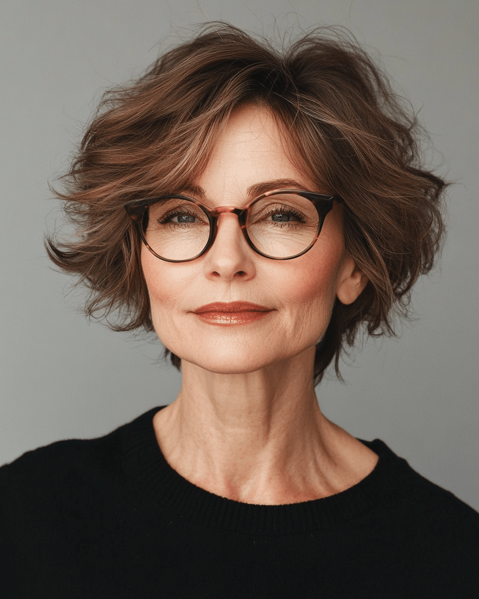 khaoula0921_A_STILL_OF_AN_OLD_WOMAN_FEMALE_WITH_Classic_Side-_23c765d3-70b9-421c-8261-8f25f9cc139c_0 13 Gorgeous Short Haircuts for Women Over 40 That You Need to See in 2025