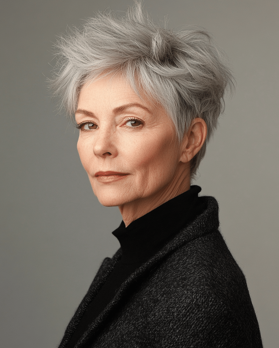khaoula0921_A_STILL_OF_AN_OLD_WOMAN_FEMALE_WITH_Softly_Layere_f691848e-abc1-4280-8182-5dbb2597a960_0 13 Gorgeous Short Haircuts for Women Over 40 That You Need to See in 2025