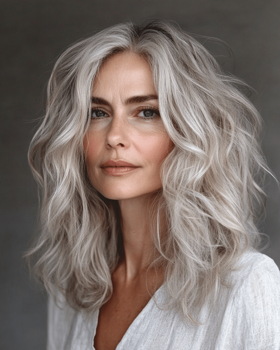 khaoula0921_A_STILL_OF_AN_OLD_WOMAN_Messy_Tousled_Waves_For_a_260e3d83-245e-4297-bf9e-8e1345825d67_2 Stylish Short and Medium Curly Hairstyles for Older Women You Must See in 2025