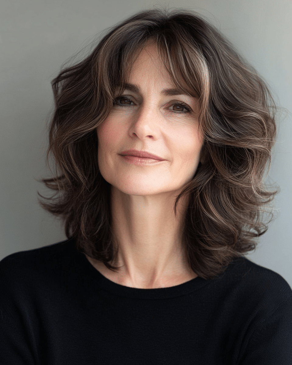 khaoula0921_A_STILL_OF_AN_OLD_WOMAN_Wavy_Curtain_Haircut_for__56c3b83d-da3c-427b-a22e-b591c2e06b8b_0 Stylish Short and Medium Curly Hairstyles for Older Women You Must See in 2025