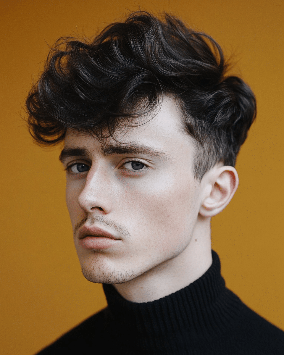 khaoula0921_A_STILL_OF_A_MAN_WITHVoluminous_Wavy_Quiff_A_fres_a8b1e70f-f2e7-4628-92b7-ce6a3b3ca2e6_2 Effortlessly Stylish: Top Wavy Hairstyles for Men