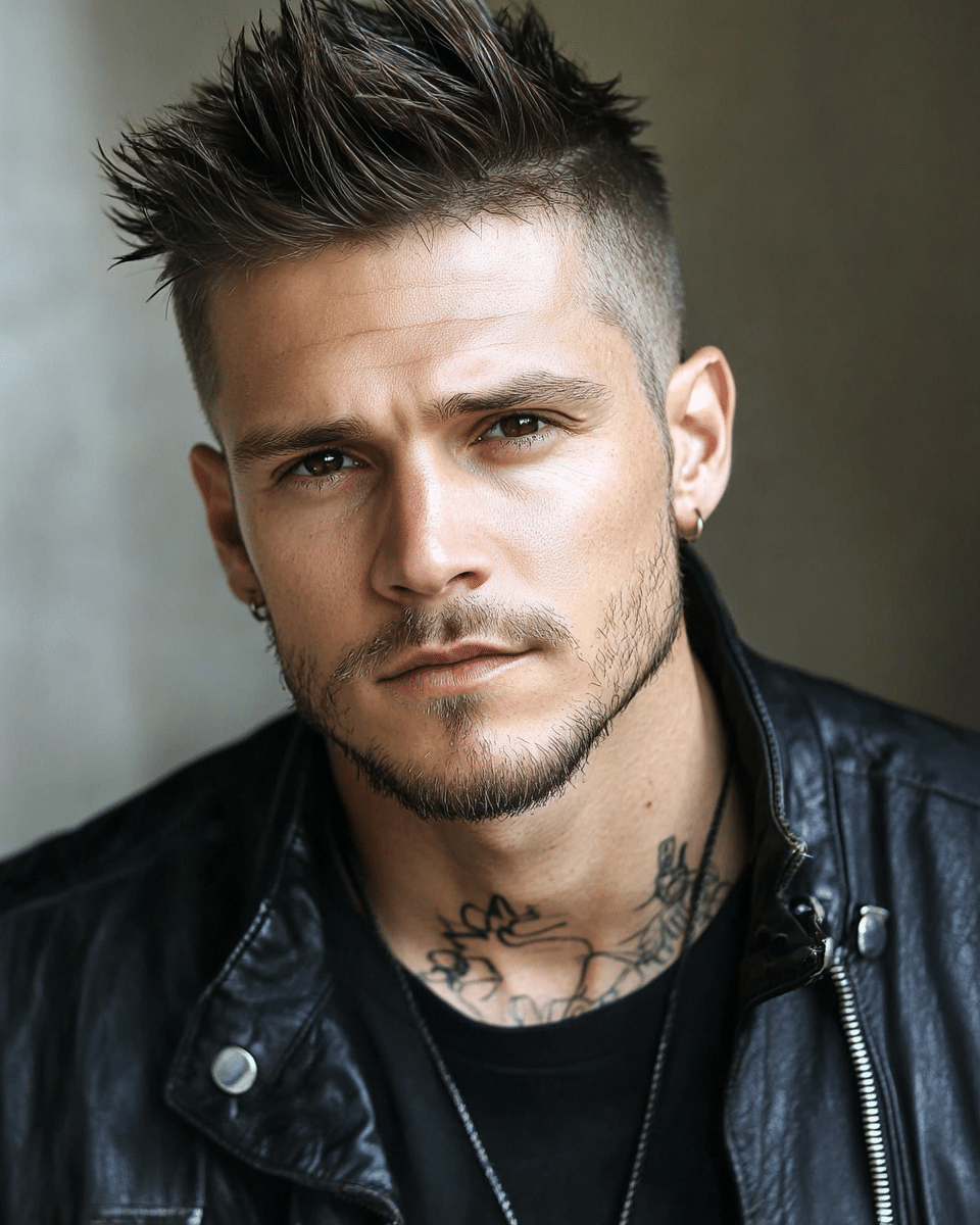 khaoula0921_A_STILL_OF_A_MAN_WITH_Edgy_Hawk_with_Blended_Fade_eb49e2c6-340b-4dbe-b173-a17fffabab69_1 Male Hairstyles: Wavy Curtain Haircut for Effortless Charm