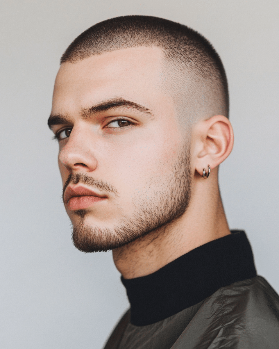khaoula0921_A_STILL_OF_A_MAN_WITH_Minimalist_Buzz_Crop_A_comb_9554d4aa-2b00-46bc-a41c-b3946819ba2b_0 Iciness Hairstyles Mens: French Crop