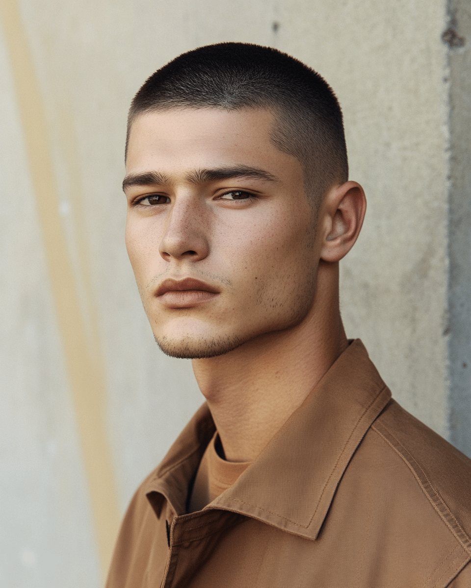 khaoula0921_A_STILL_OF_A_MAN_WITH_Refined_Taper_Cut_A_sophist_e9c3b6d8-1f41-4e04-b481-847542cb392a_3 Iciness Hairstyles Mens: French Crop