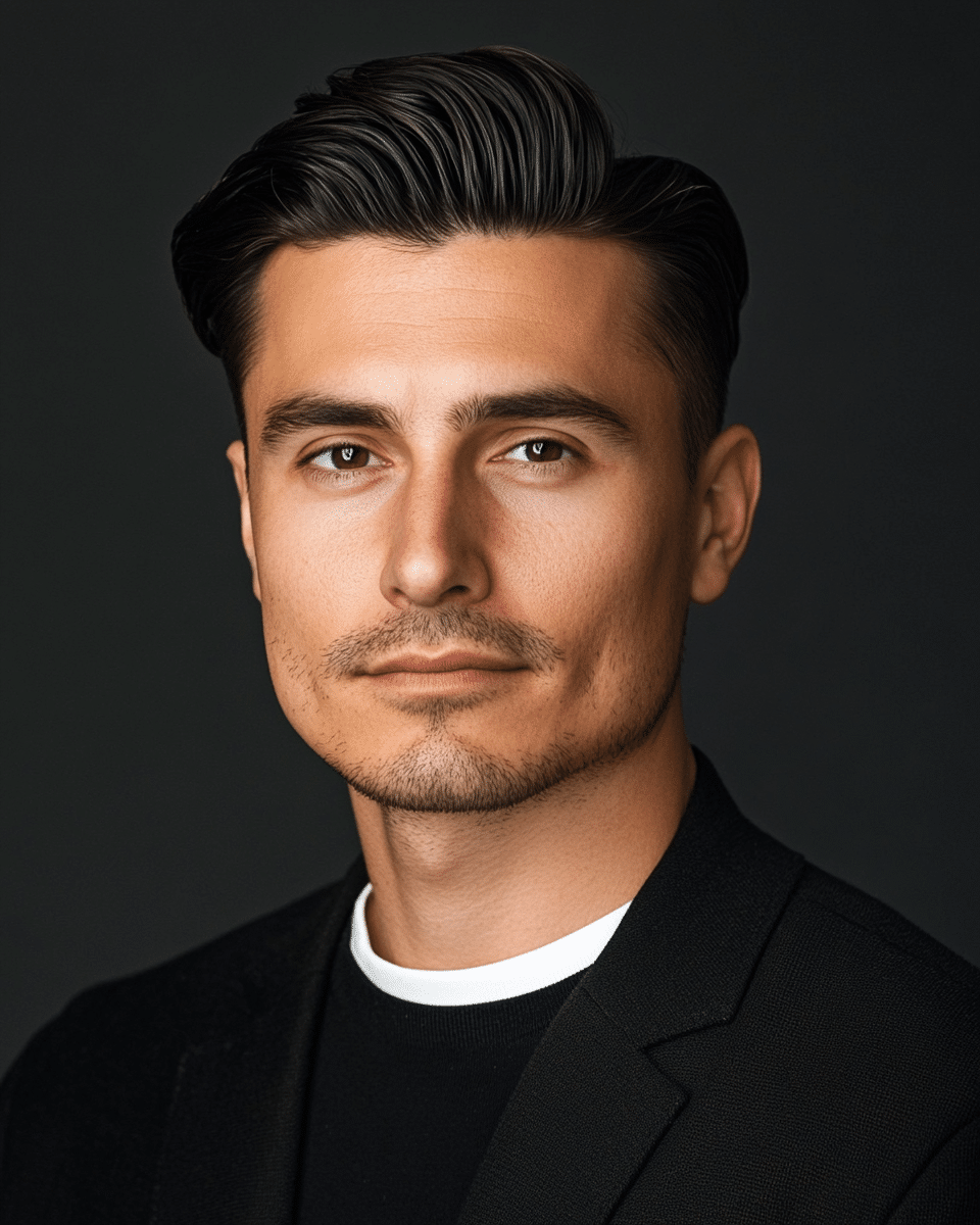 khaoula0921_A_STILL_OF_A_MAN_WITH_Soft_Part_with_Medium_Fade__7c7c2226-f2f8-4d2b-9e88-8a6992970569_2 15 Professional Hairstyles For Men