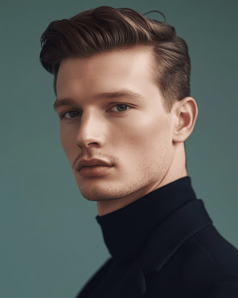khaoula0921_A_STILL_OF_A_MAN_WITH_Taper_Fade_with_Brushed-Bac_91b17a05-a515-405d-a580-9828da98cae5_0 15 Professional Hairstyles For Men