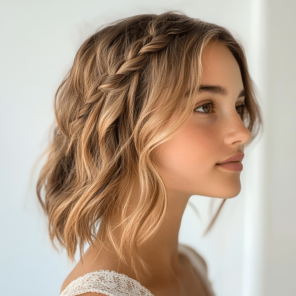 khaoula0921_A_STILL_OF_Beach_Waves_with_Mini_Side_Braid_Natur_efd57529-8b0e-4f6e-9214-0eabd4541e68_0 10 Effortlessly Chic Hairstyles for a Bohemian Look