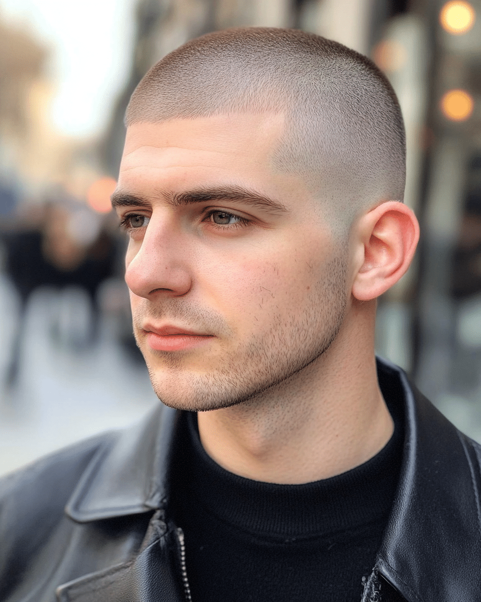 khaoula0921_A_STILL_OF_Buzz_Cut_with_Skin_Fade_For_an_ultra-l_57a4a812-833c-4ba5-93e9-d5634429b82a_0 Men's Short Hairstyles: Discover Your Ideal Haircuts