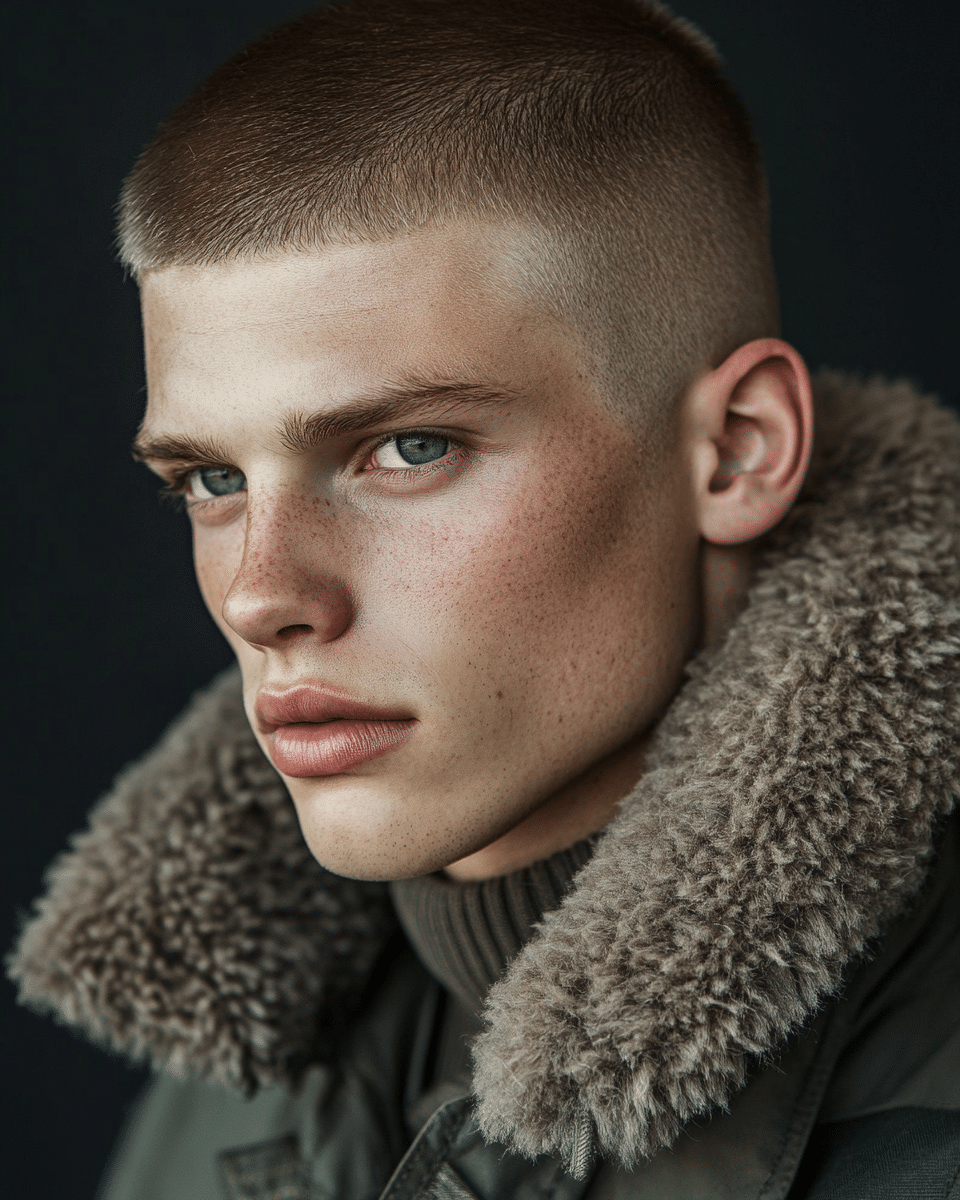 khaoula0921_A_STILL_OF_Classic_Butch_Cut_A_military-style_but_11a39c79-29bb-410a-b879-61cf5c3870de_3 Crew Cut Classics: 15 Timeless Looks for Men