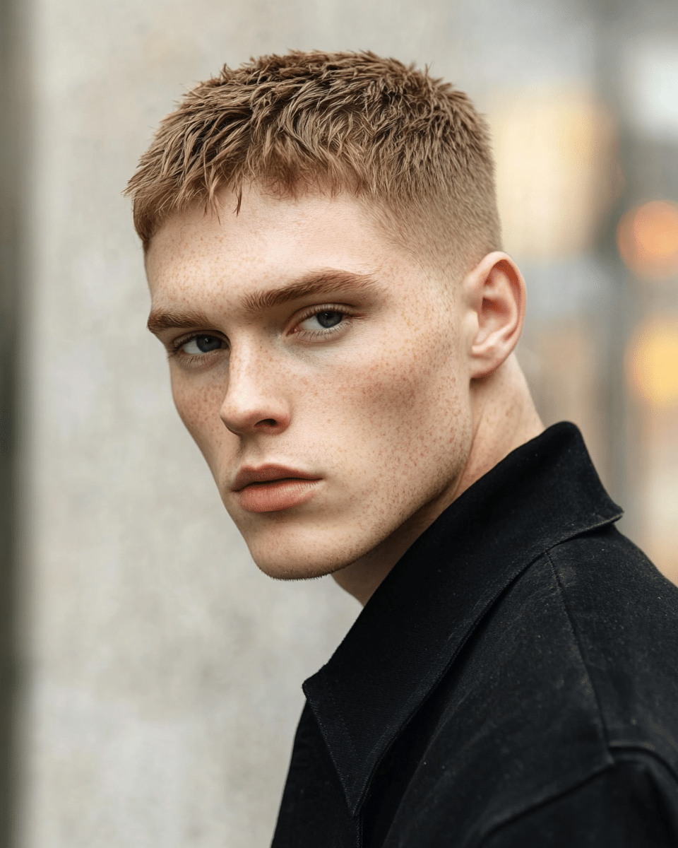 khaoula0921_A_STILL_OF_Crew_Cut_with_Tapered_Sides_A_classic__231046d0-9ce0-4044-ac14-faaae295cd04_0 Men's Short Hairstyles: Discover Your Ideal Haircuts