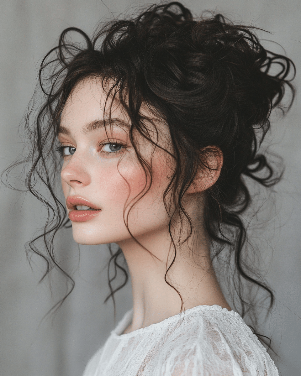 khaoula0921_A_STILL_OF_Curly_Messy_Bun_A_voluminous_messy_bun_57c16f3e-e803-458c-ac4c-04d88561cf25_2 10 Elegant Tousled Updos for a Romantic Look