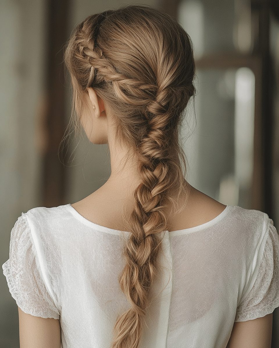 khaoula0921_A_STILL_OF_Dutch_Braided_Crown_with_Low_Ponytail__23e06c01-b6d9-4558-93d3-a54536327b84_1 Stunning Braided Ponytail Hairstyles You Must Try