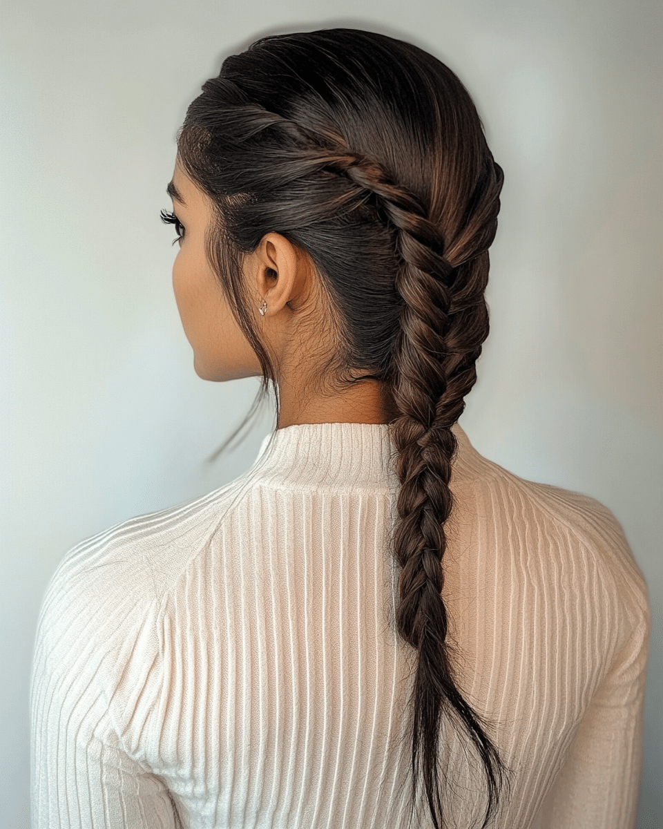 khaoula0921_A_STILL_OF_Fishtail_Braided_Ponytail_A_classic_po_8f6af29d-8926-493d-a3a5-e87bf9dfe546_0 Stunning Braided Ponytail Hairstyles You Must Try