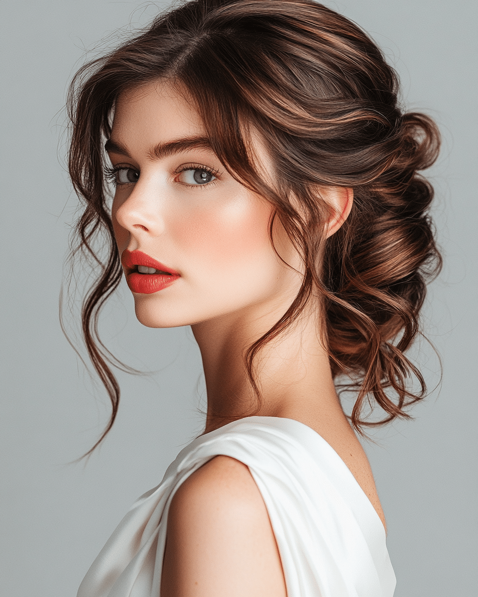 khaoula0921_A_STILL_OF_French_Twist_with_Loose_Curls_A_modern_8210a071-ad36-4fc8-b1bc-262ae9a6c1cf_2 10 Elegant Tousled Updos for a Romantic Look