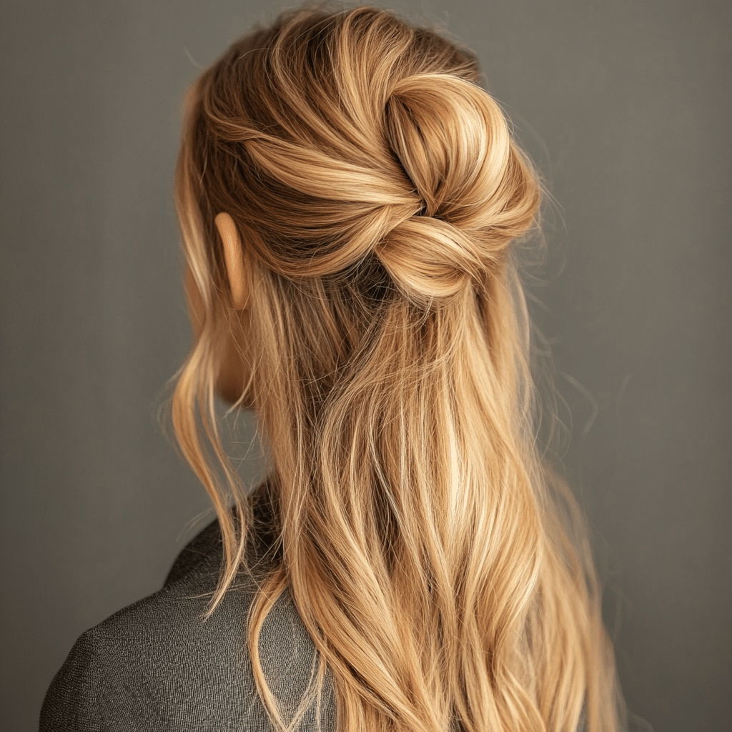 khaoula0921_A_STILL_OF_Half-Up_Twisted_Bun_The_upper_section__c270c28c-4ac0-4751-9a8f-7bb0ab3bedd7_3 10 Effortlessly Chic Hairstyles for a Bohemian Look