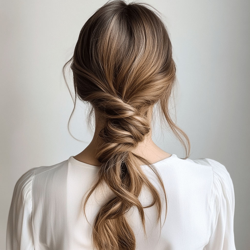 khaoula0921_A_STILL_OF_Low_Ponytail_with_Twisted_Front_Sectio_98b40856-2537-40b0-a5aa-3f53bf698489_2 10 Effortlessly Chic Hairstyles for a Bohemian Look