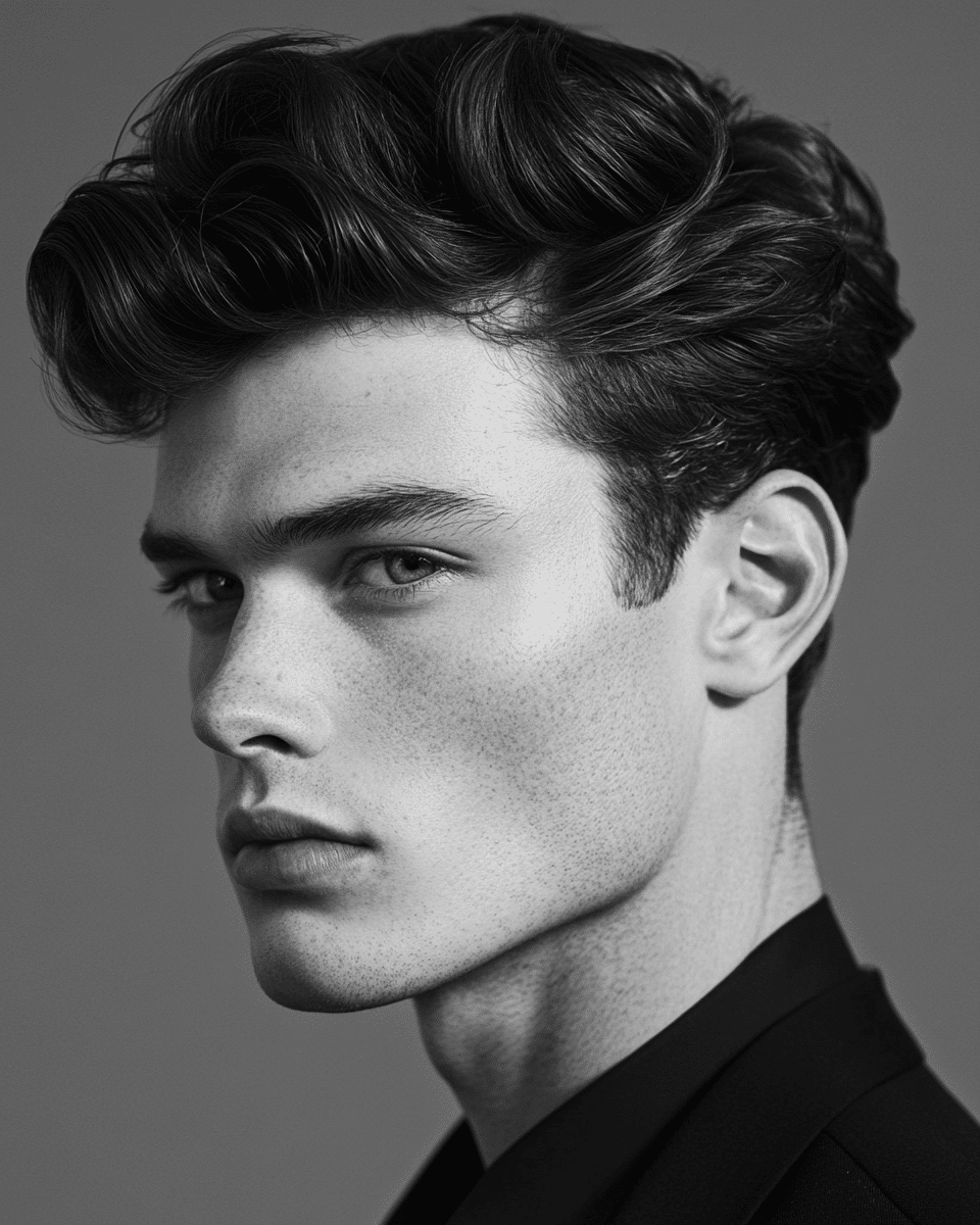 khaoula0921_A_STILL_OF_Short_Quiff_with_Mid_Fade_The_quiff_ad_79566a31-9d49-41cc-8a1a-18872e831eda_0 Men's Short Hairstyles: Discover Your Ideal Haircuts