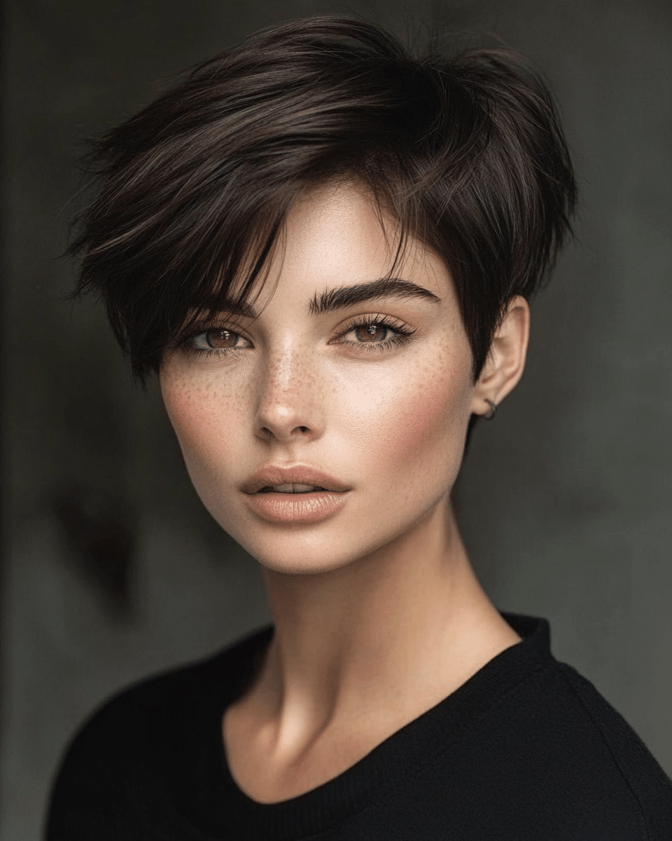 khaoula0921_A_STILL_OF_Tapered_Pixie_with_Side-Swept_Bangs_A__d2f6e36f-5537-415e-9ef1-a6918084449e_0 10 Pixie Haircuts for Older Women with Fringe: Layered Honey Blonde Pixie with Feathered Texture