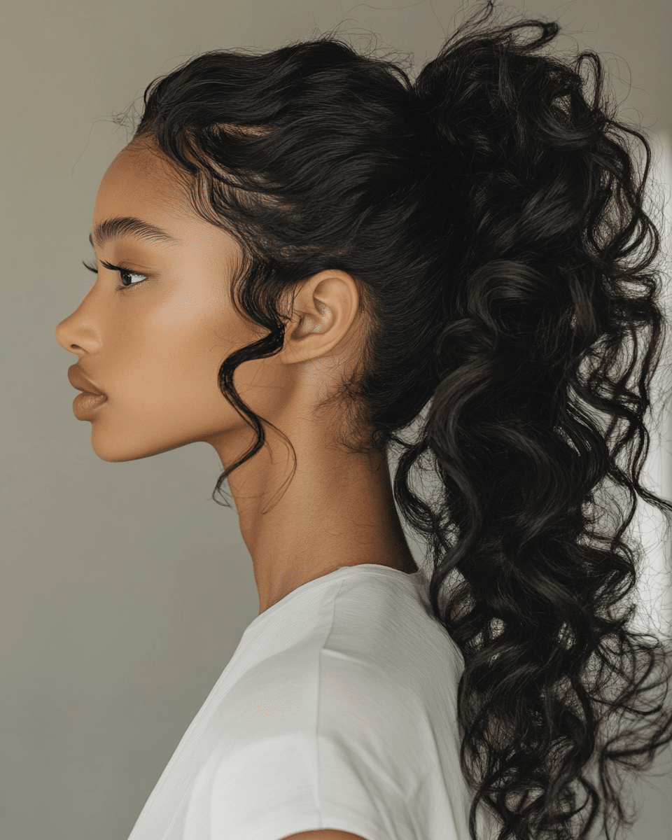 khaoula0921_A_STILL_OF_Voluminous_Curly_Ponytail_For_a_modern_dc7480df-a6fb-4432-8d0f-4ef3dbed8c9c_3 10 Elegant Tousled Updos for a Romantic Look