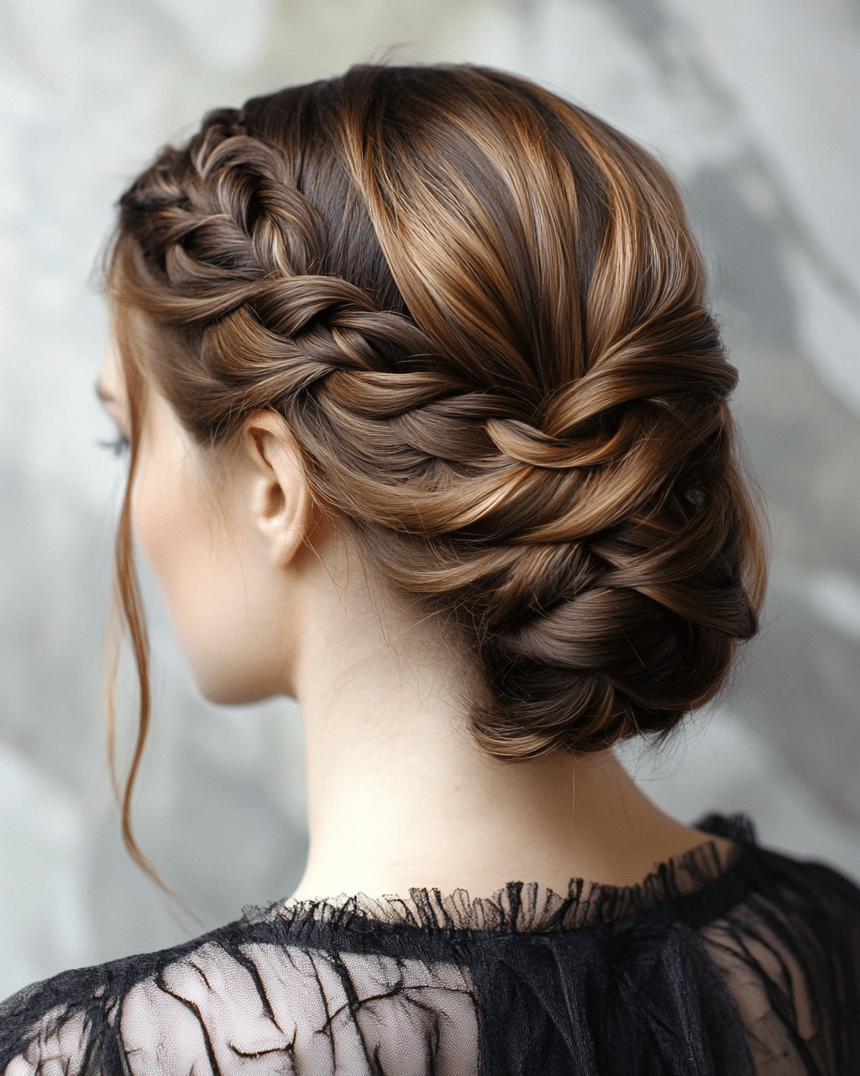 khaoula0921_A_STILL_OF_Waterfall_Braided_Chignon_A_cascading__213179d4-913b-49f8-b514-e70bc6589f84_3 9 Stunning Braided Bun Hairstyles for an Elegant Look