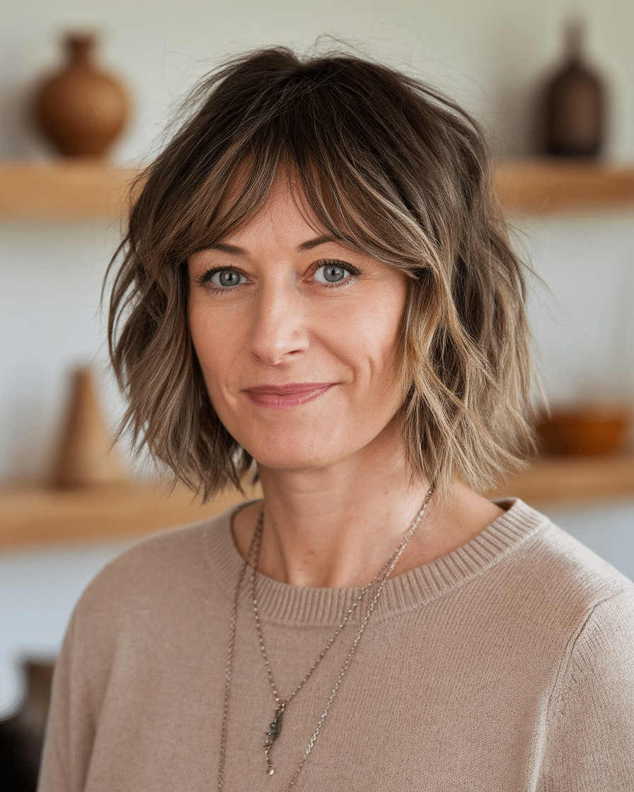 19 Elegant Hairstyles for Women Over 50 with Bangs in 2025