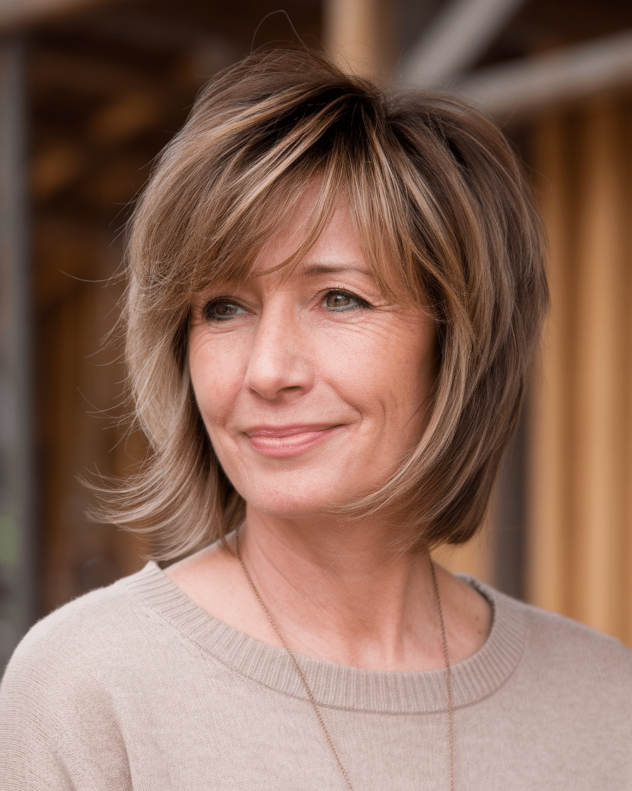 19 Elegant Hairstyles for Women Over 50 with Bangs in 2025