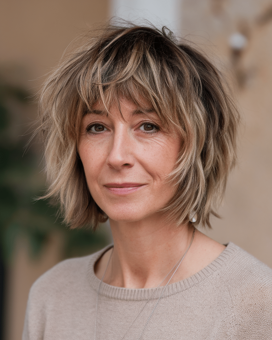 19 Elegant Hairstyles for Women Over 50 with Bangs in 2025