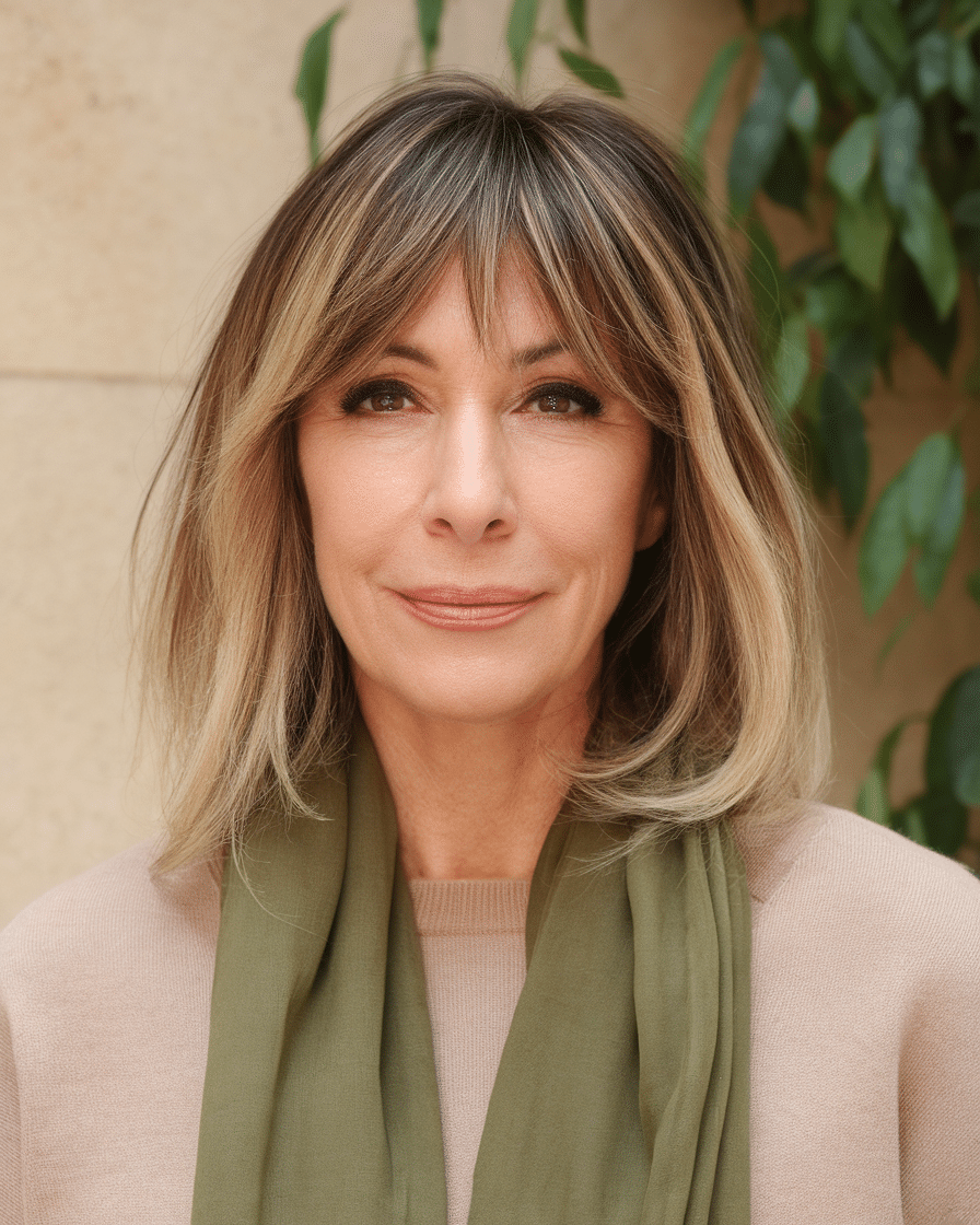 19 Elegant Hairstyles for Women Over 50 with Bangs in 2025