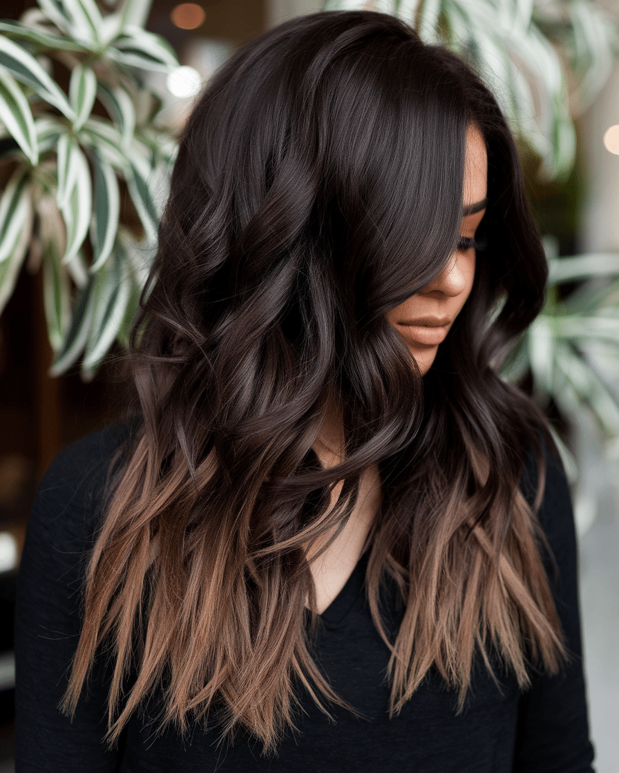 20 Brown Sugar Highlights on Dark Hair Hairstyles That Scream Rich Girl Hair