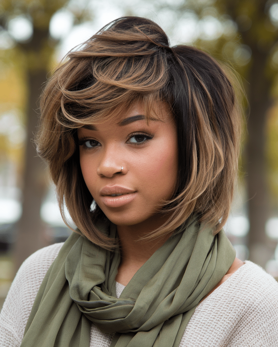 20 Classic Fall Bob Hairstyles for Black Women with Short Hair