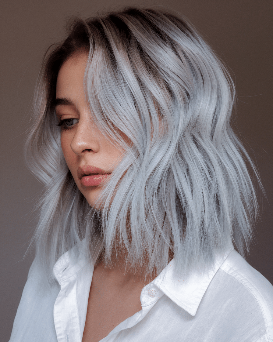 19 Gorgeous Lob Haircuts with Balayage, Highlights, and Trendy Colors