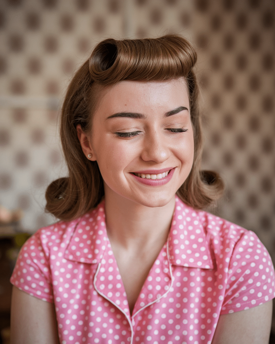 a-medium-shot-of-a-young-female-woman-wi_3VBeQVomRoWm-h_7K6zYCQ_90hjl13gRnynFm6IIGaLmQ 20 Stylish Weddings Haircuts with Bangs