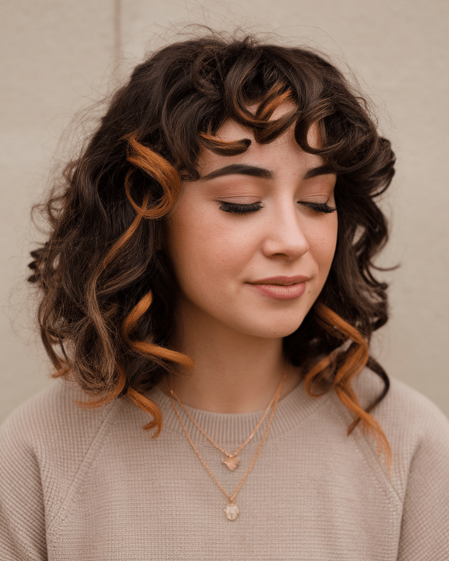 Curly Hair with Highlights Caramel: 14 Stunning Ideas for a Radiant Look