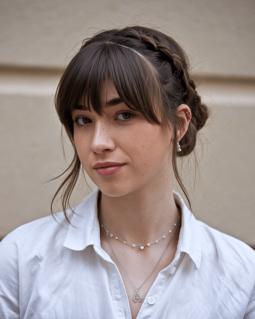 a-medium-shot-of-a-young-female-woman-wi_Hc5caVegSquH5cdf7xz9zw_NFx1pm8XRT-hIX6OC3P5Xw 20 Trendy Timeless Bridesmaid Hair with Medium Bangs