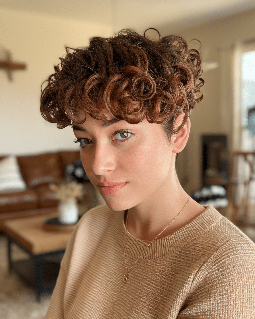 13 Haircuts with Cinnamon Swirl Curls