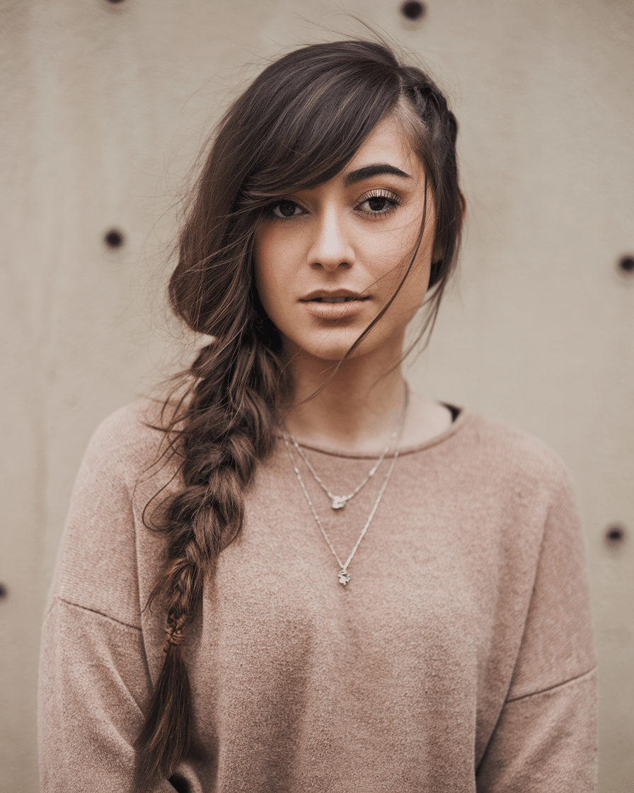 a-medium-shot-of-a-young-female-woman-wi_OlmGBp4nRGyyJQXmksigdQ_6o9IFwSPRJmBcvd2qRy2Gw 20 Stylish Weddings Haircuts with Bangs