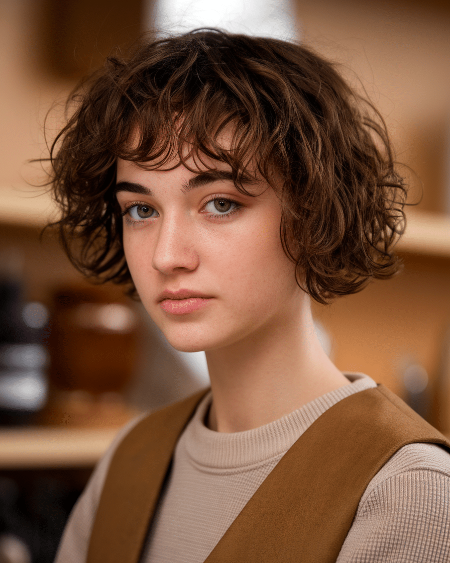 25 Charming Jaw-Length Curly Bob Hairstyles