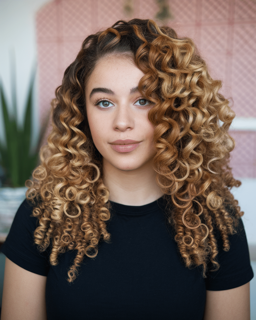 Curly Hair with Highlights Caramel: 14 Stunning Ideas for a Radiant Look