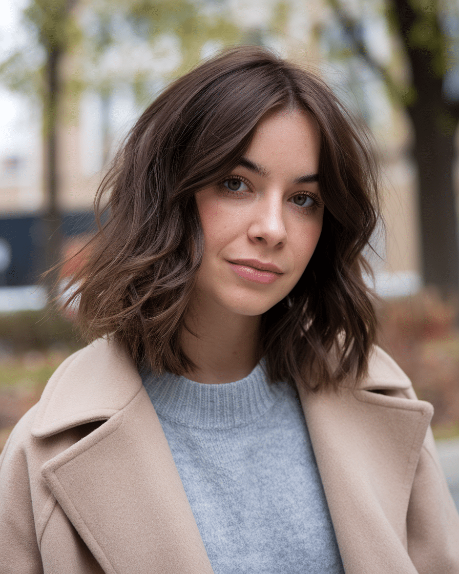 17 Wavy Lob Haircuts for Effortless Glamour