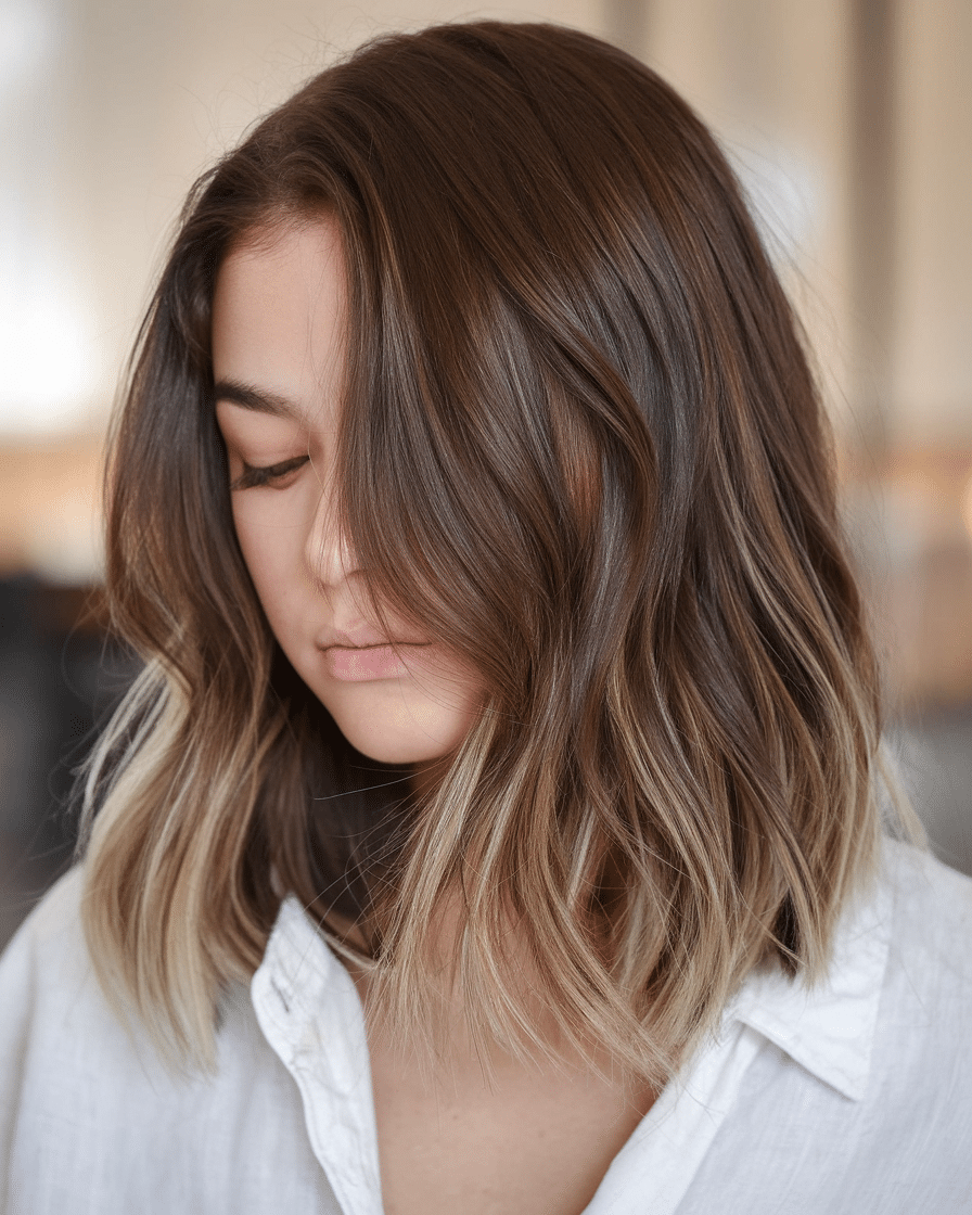 19 Gorgeous Lob Haircuts with Balayage, Highlights, and Trendy Colors