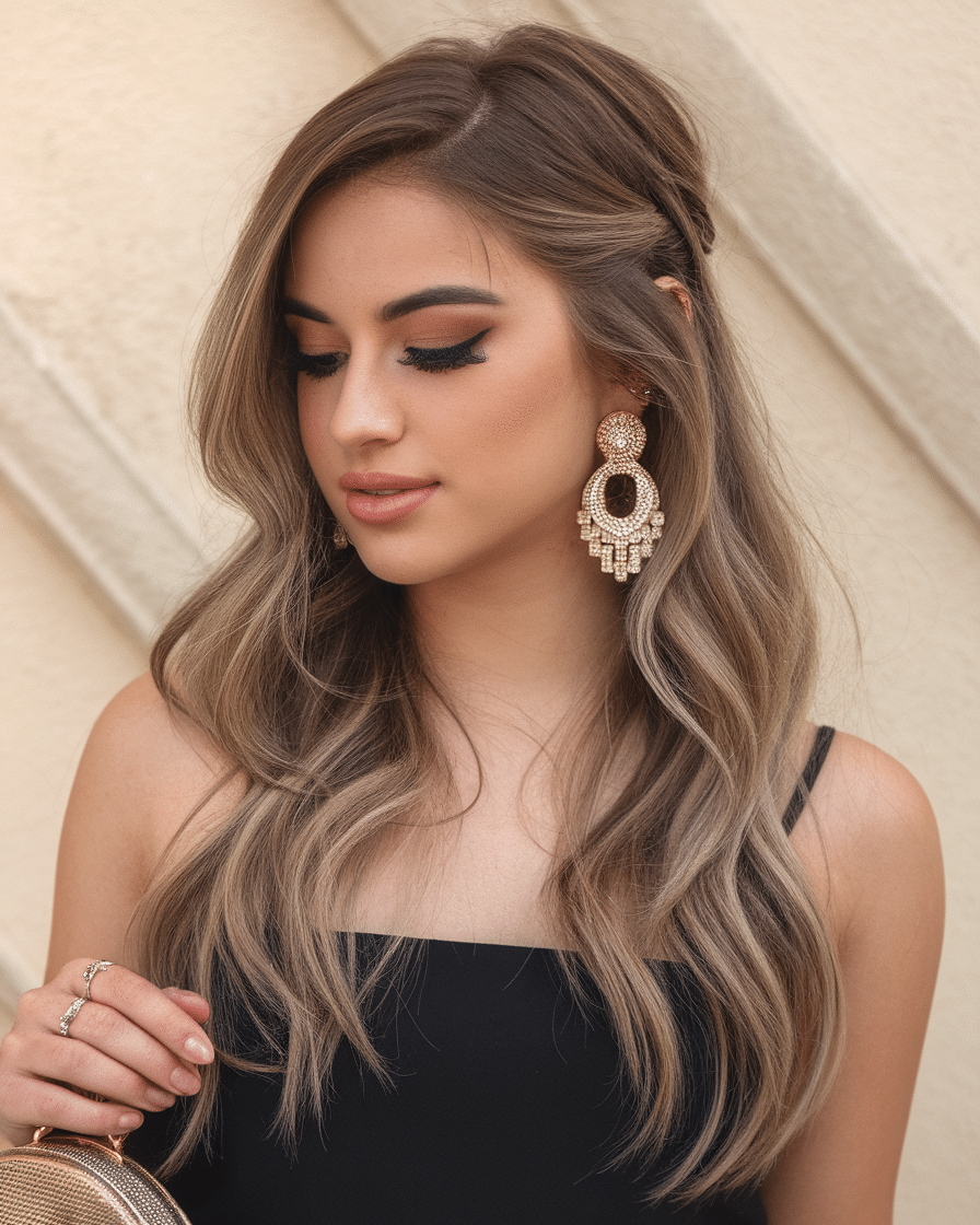 Chic and Charming: 15 Half Up Half Down Prom Hairstyles