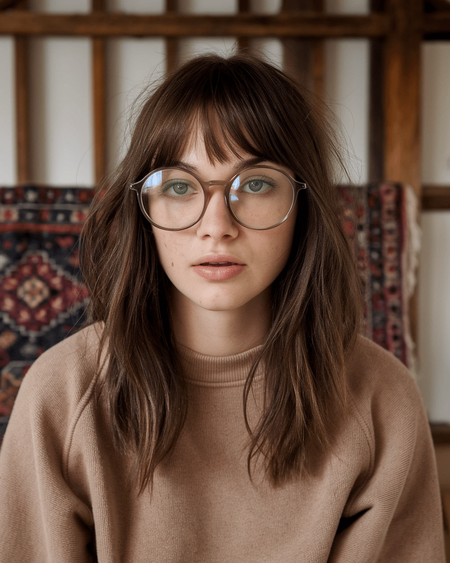 24 Stunning Winter Hairstyles with Bangs for 2025