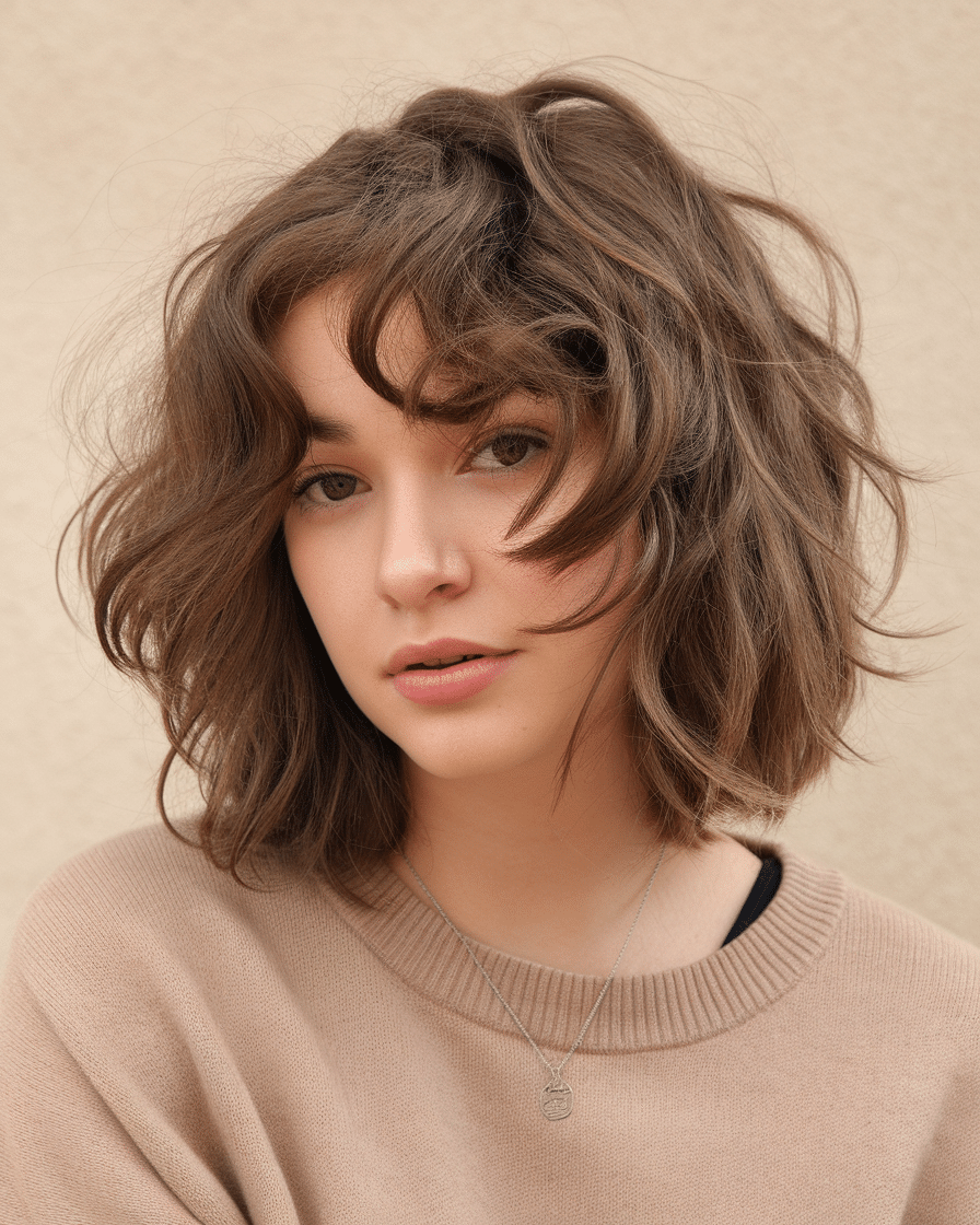 25 Charming Jaw-Length Curly Bob Hairstyles