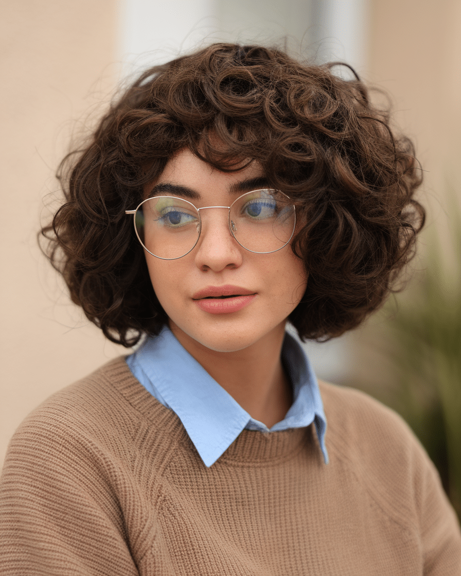 25 Charming Jaw-Length Curly Bob Hairstyles