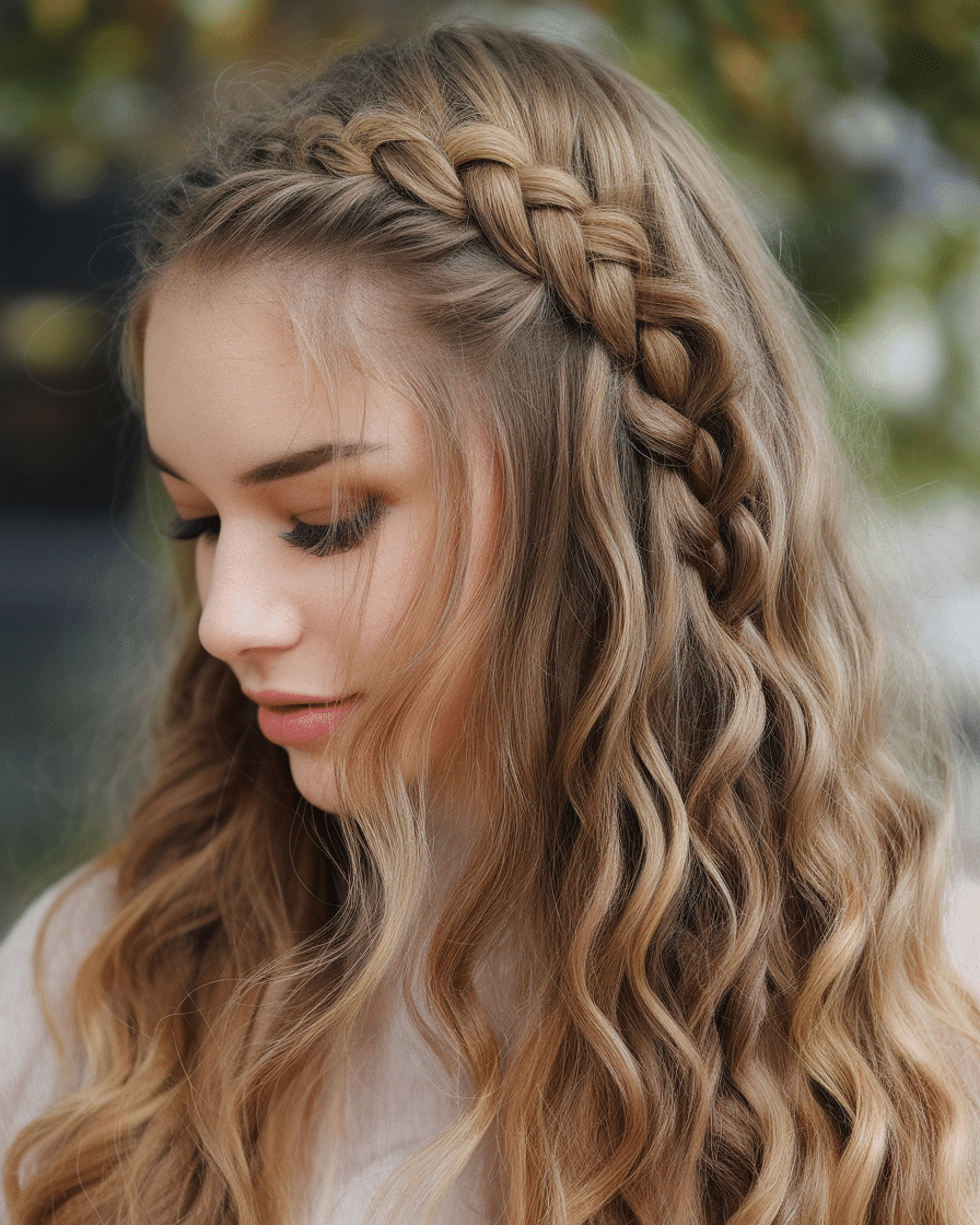 Chic and Charming: 15 Half Up Half Down Prom Hairstyles