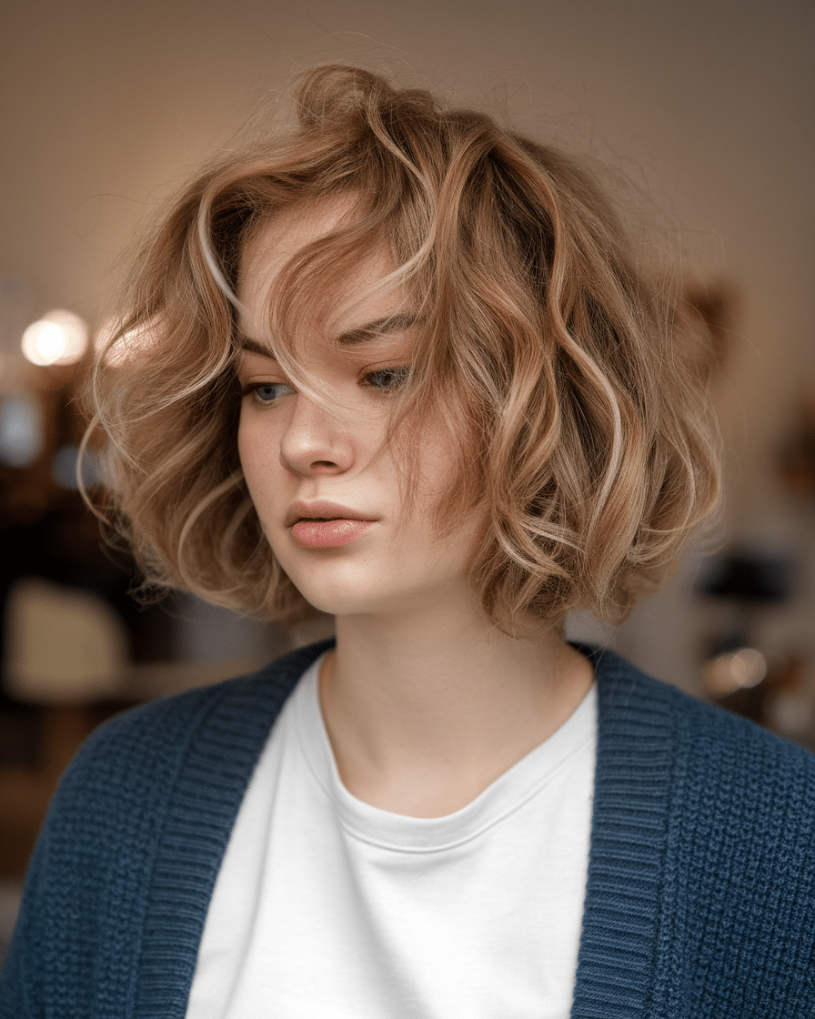 25 Charming Jaw-Length Curly Bob Hairstyles