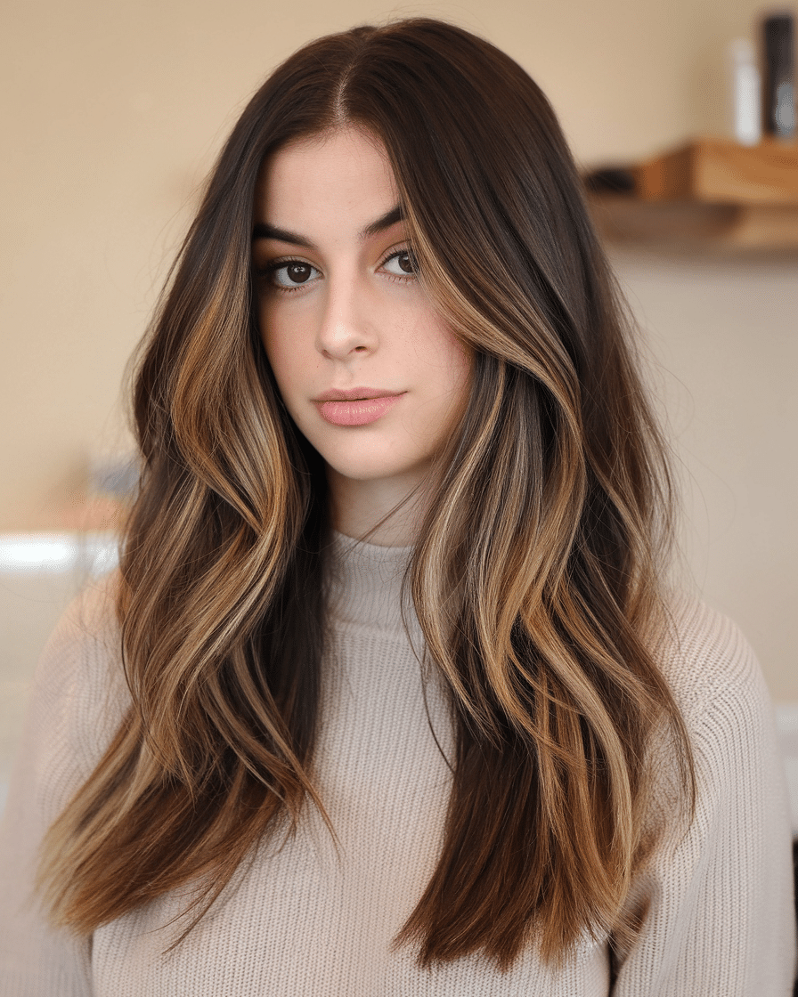 18 Low Maintenance Brunette Balayage Hair Ideas You Must Try in 2025