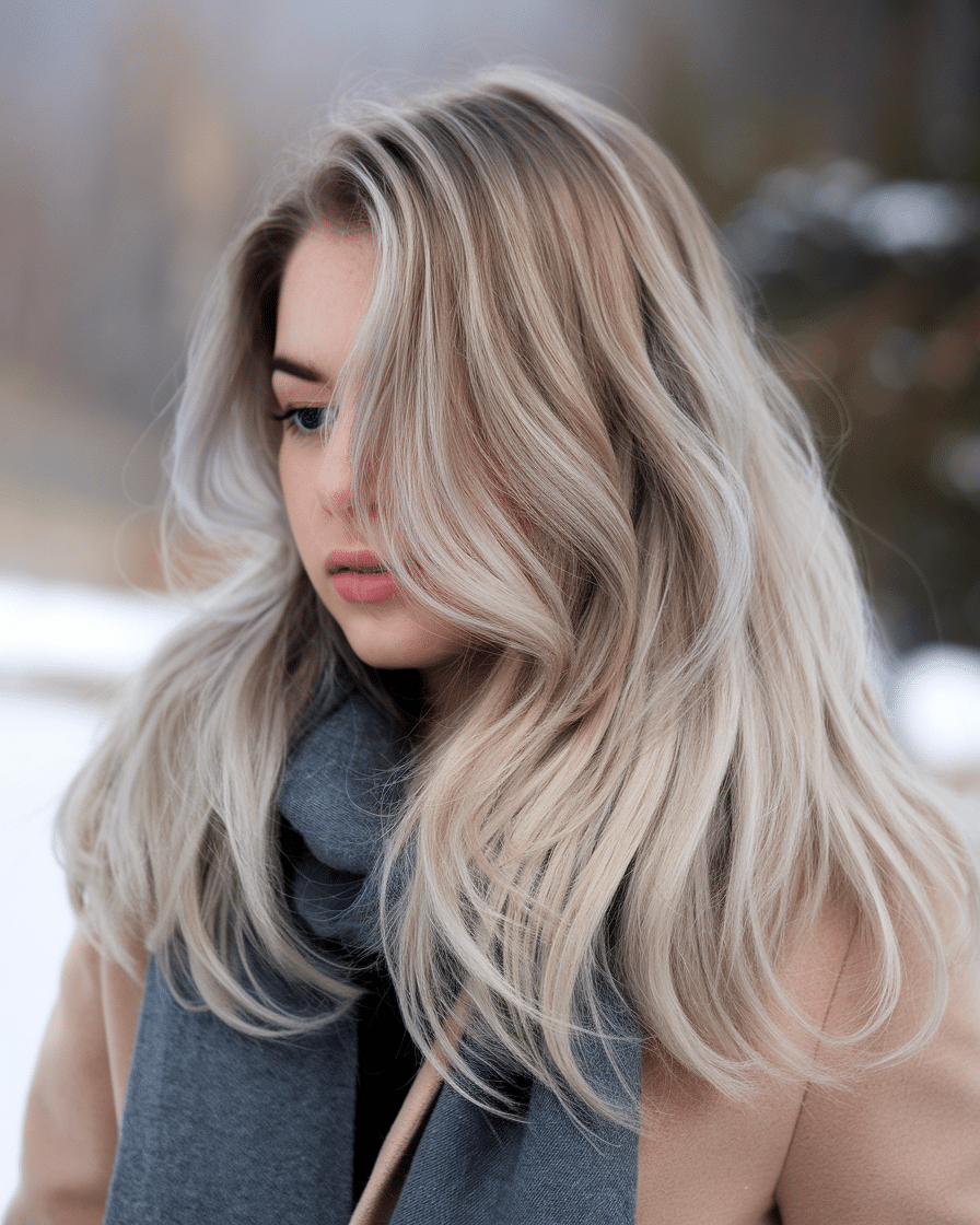 23 Gorgeous Winter Blonde Balayage Looks for 2025