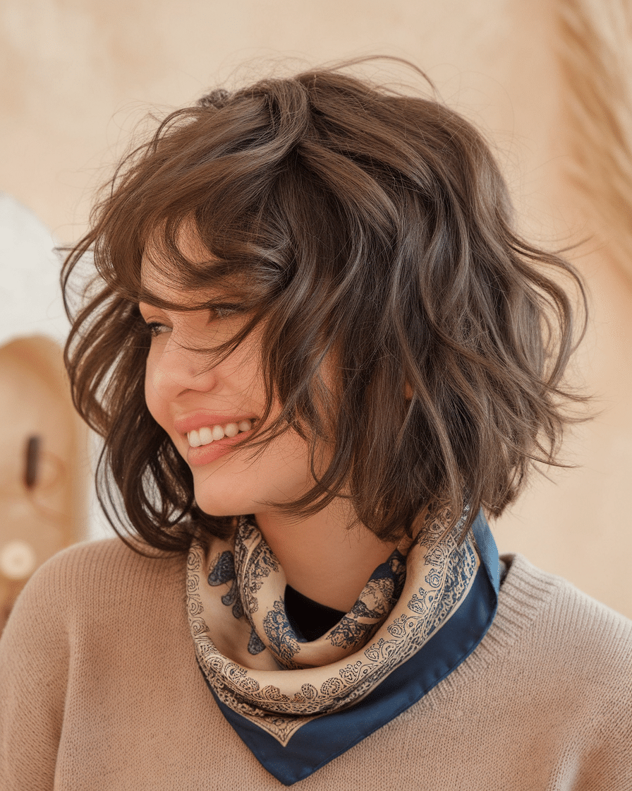 25 Charming Jaw-Length Curly Bob Hairstyles