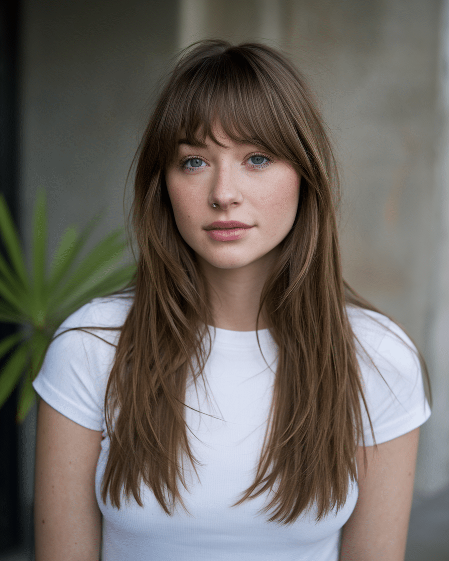 22 Gorgeous Long Haircuts with Bangs for 2025